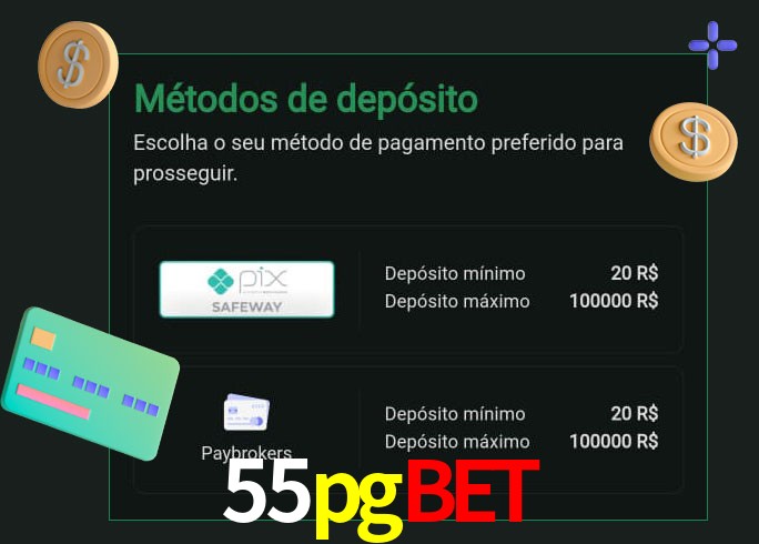 O cassino 55pgbet oferece uma grande variedade de métodos de pagamento